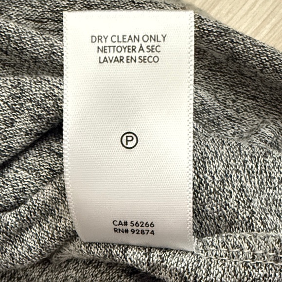 Splendid Light Gray V-Neck Long Sleeve Mini Dress - Picture 4 of 8